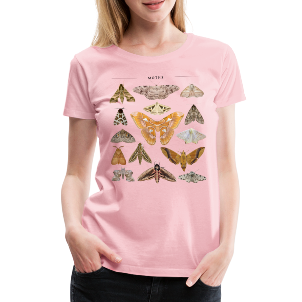 Lepidopterologie Shirt Schmetterlingssammlerin Frauen Premium T-Shirt - Hellrosa
