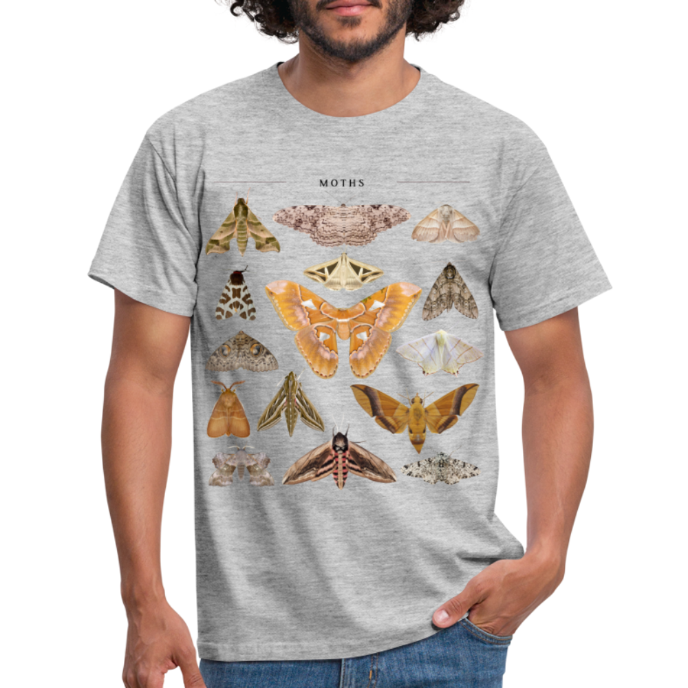 Lepidopterologie Shirt Schmetterlingssammler T-Shirt - Grau meliert