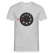 Fotografen Shirt Einstellrad Kamera Lustiges Geschenk für Fotografen T-Shirt - Grau meliert