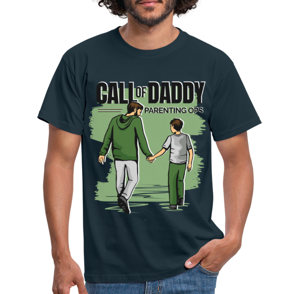 Vater Papa Shirt Call of Daddy Geschenk T-Shirt - Navy