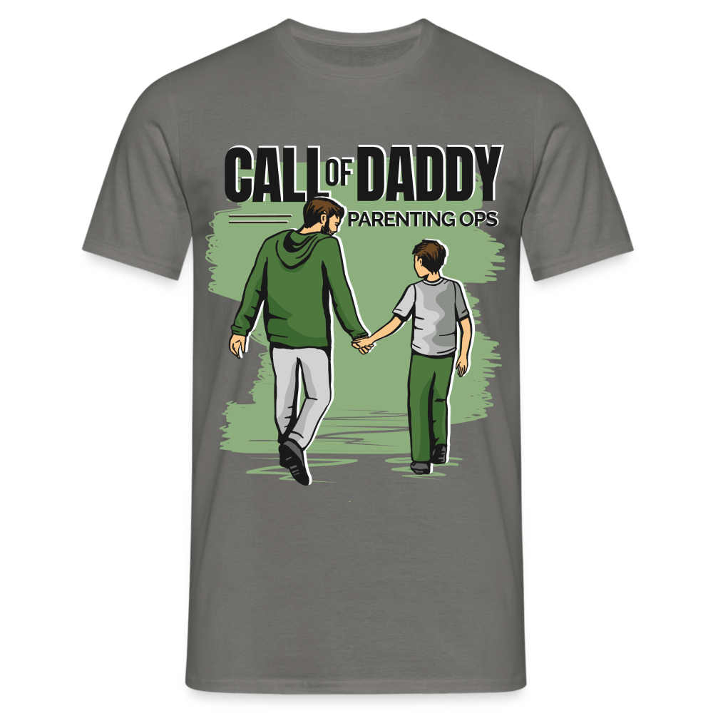 Vater Papa Shirt Call of Daddy Geschenk T-Shirt - Graphit