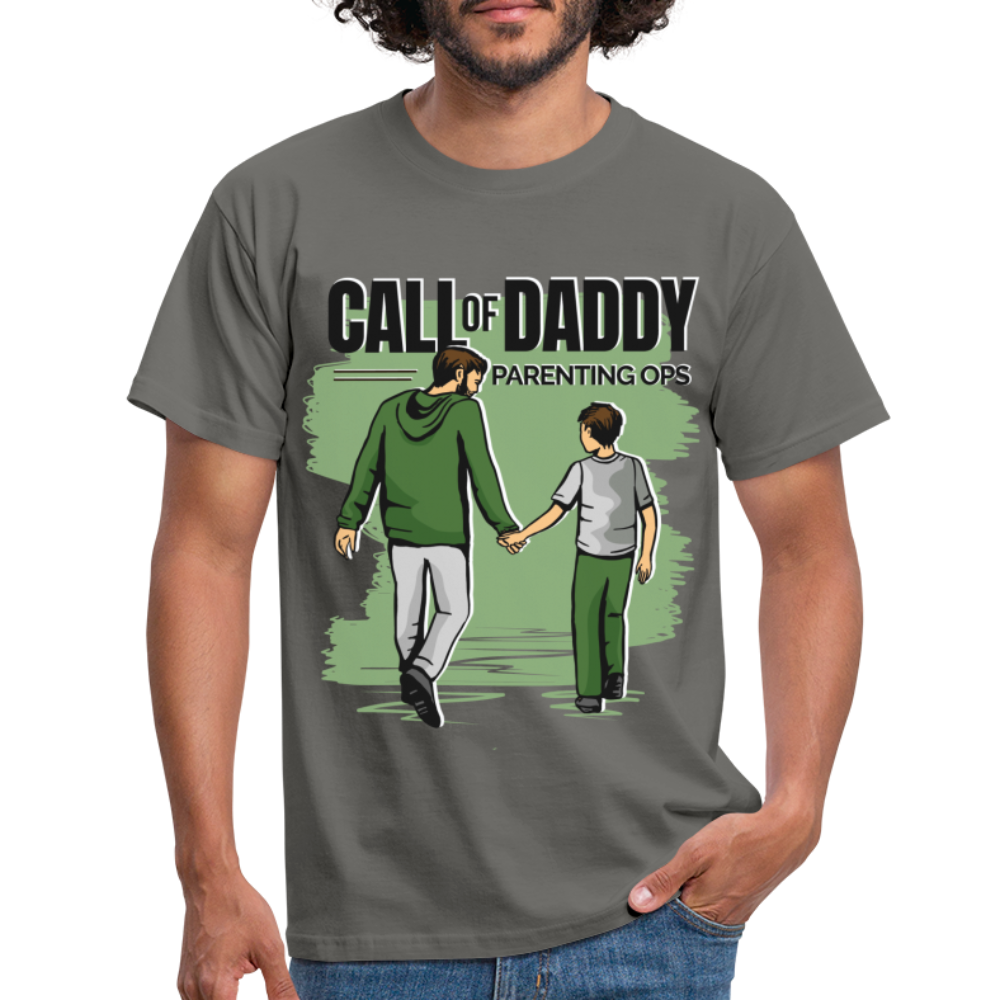 Vater Papa Shirt Call of Daddy Geschenk T-Shirt - Graphit