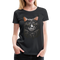 Main Coon Katze Shirt Portrait Katze Geschenk Frauen Premium T-Shirt - Schwarz