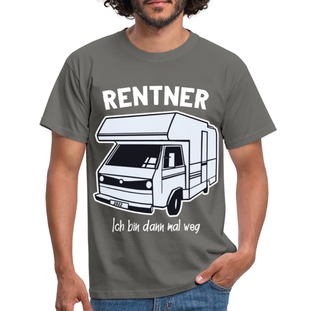 Camping Rentner Rente 2022 Shirt Ich bin dann mal weg Geschenk T-Shirt - Graphit