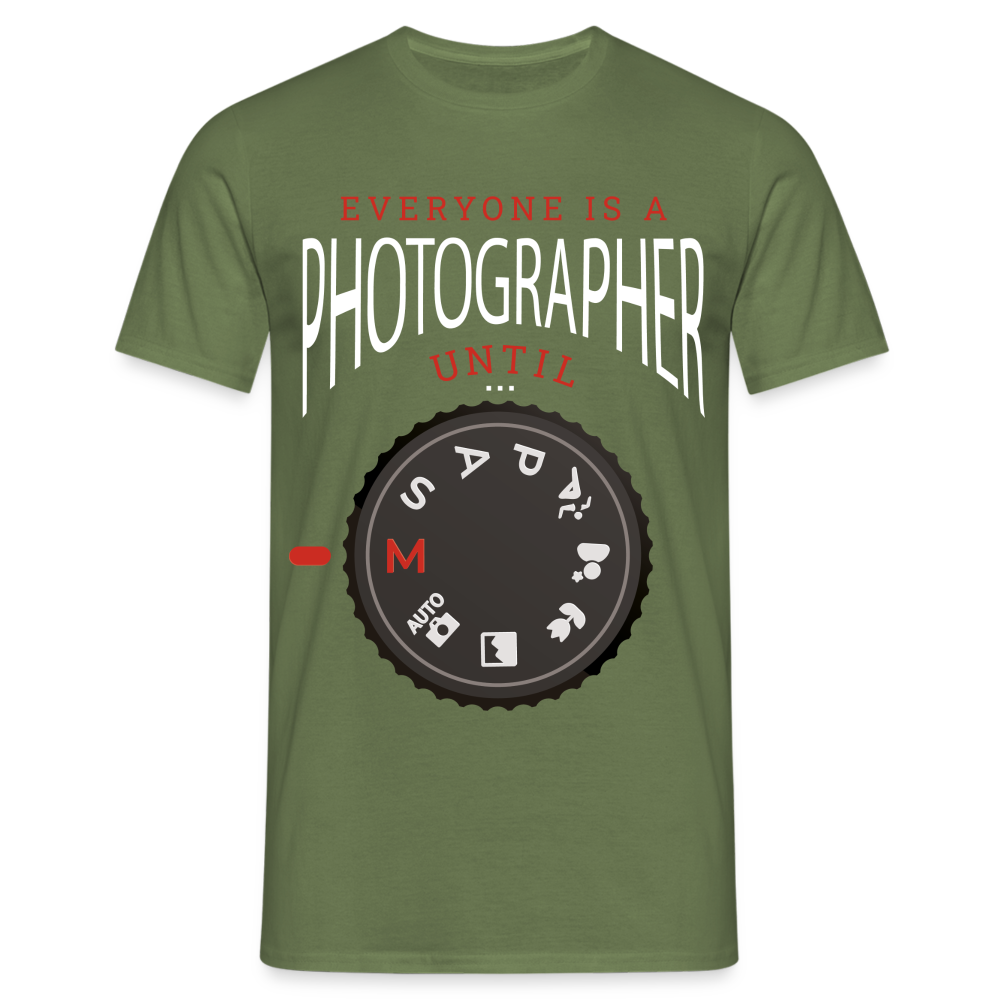 Fotografen Shirt Einstellrad Kamera Lustiges Geschenk für Fotografen T-Shirt - Militärgrün