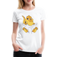 Dino Shirt Süßer Dinosaurier Frauen Premium T-Shirt - Weiß