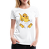 Dino Shirt Süßer Dinosaurier Frauen Premium T-Shirt - Weiß