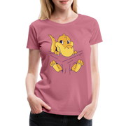 Dino Shirt Süßer Dinosaurier Frauen Premium T-Shirt - Malve