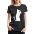 Katze und Wein Shirt Katze Wein Liebhaberin Frauen Premium T-Shirt - Schwarz