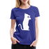 Katze und Wein Shirt Katze Wein Liebhaberin Frauen Premium T-Shirt - Königsblau