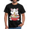 Anime Shirt Anime Katze und Ramen Lustiges Kawaii T-Shirt - Schwarz