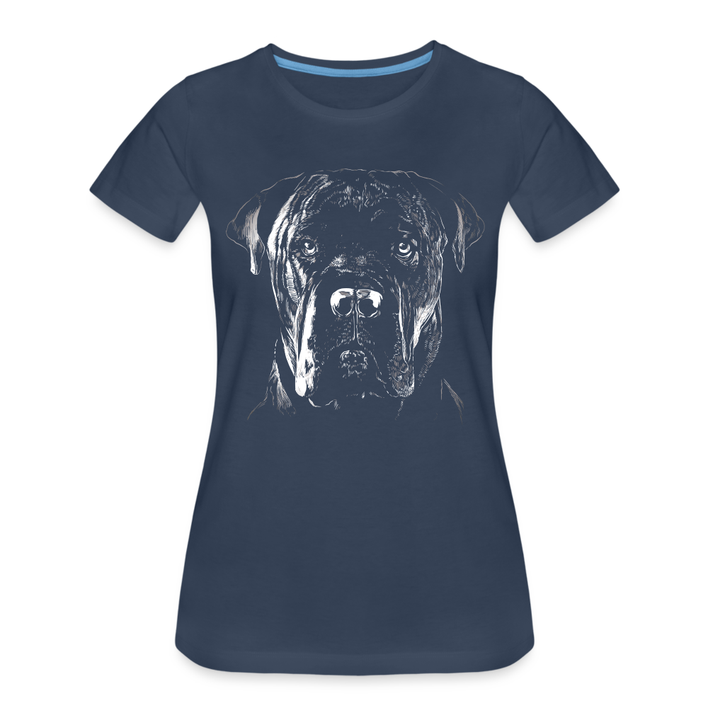 Hunde Shirt Cane Corso Italiano Frauen Premium T-Shirt - Navy