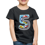 5. Kindergeburtstag Ich bin 5 Geschenk Kinder Premium T-Shirt - Schwarz