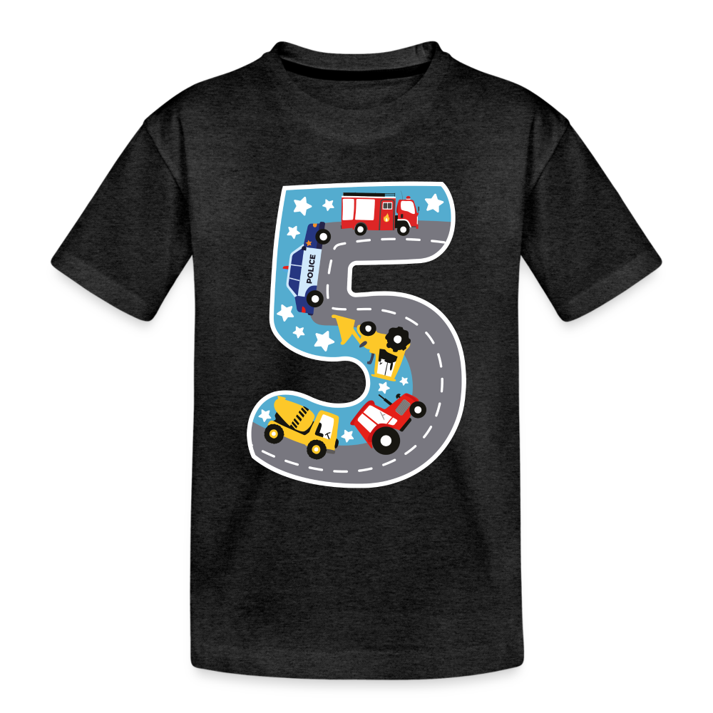 5. Kindergeburtstag Ich bin 5 Geschenk Kinder Premium T-Shirt - Anthrazit