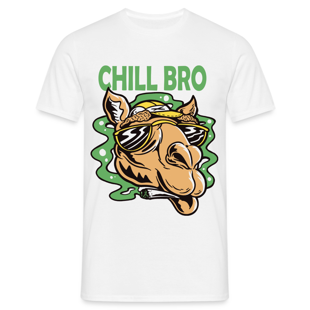 Kamel mit Tüte Shirt Chill Bro Lustiges T-Shirt - Weiß