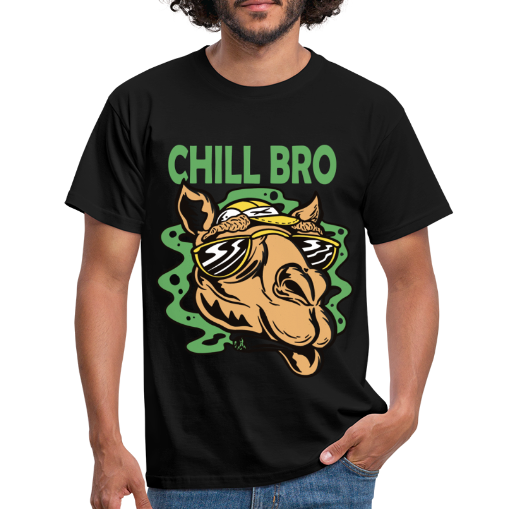 Kamel mit Tüte Shirt Chill Bro Lustiges T-Shirt - Schwarz