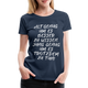 Geburtstags Shirt Alt genug Jung genug Geschenk Frauen Premium T-Shirt - Navy