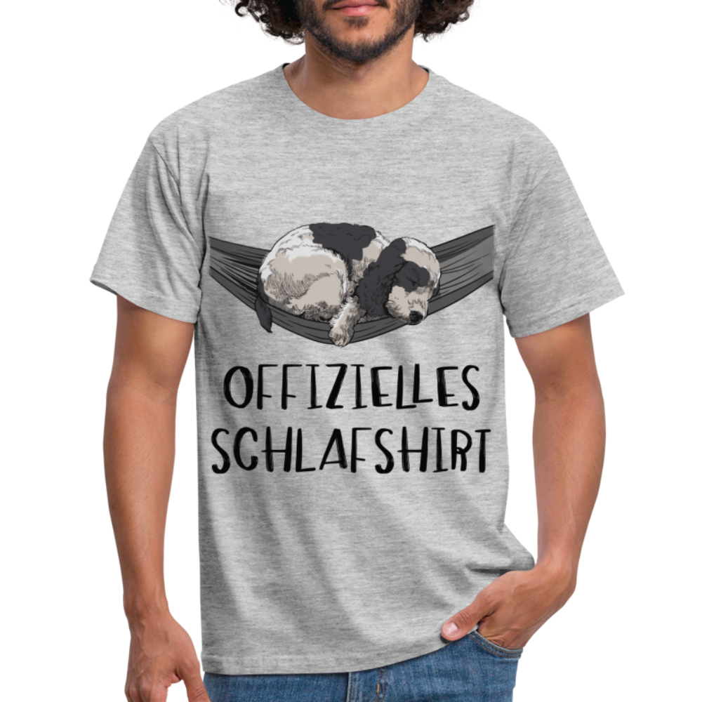 Cocker Spaniel Hängematte Shirt Offizielles Schlafshirt  Geschenk T-Shirt - Grau meliert