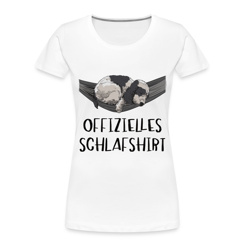 Cocker Spaniel Hängematte Shirt Offizielles Schlafshirt  Geschenk Frauen Premium T-Shirt - Weiß