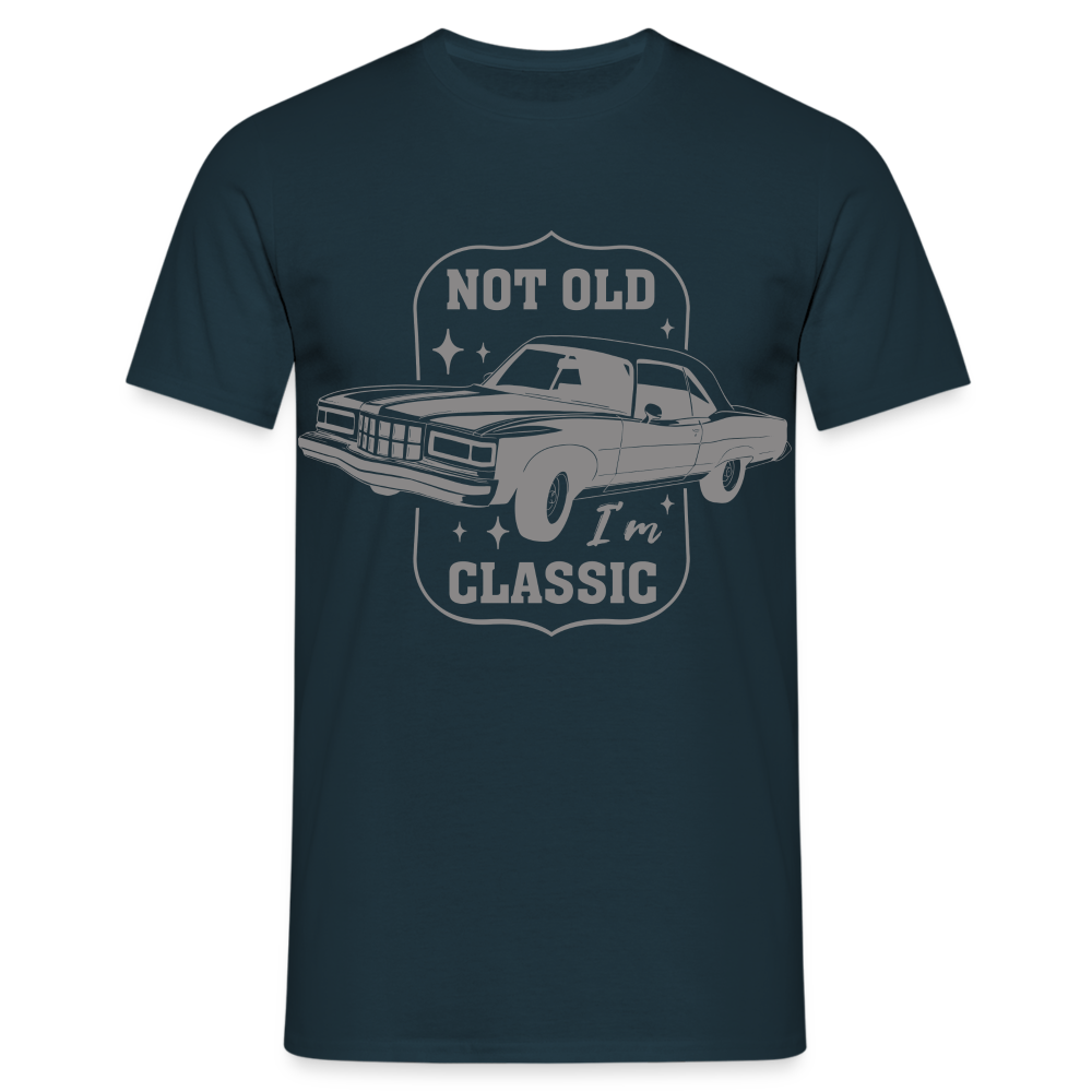 Geburtstags Shirt Retro Auto Not Old I'm Classic Geschenk T-Shirt - Navy