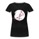Kunstvolle Blüten Shirt Frauen Premium T-Shirt - Schwarz