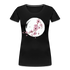 Kunstvolle Blüten Shirt Frauen Premium T-Shirt - Schwarz