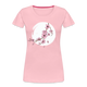 Kunstvolle Blüten Shirt Frauen Premium T-Shirt - Hellrosa