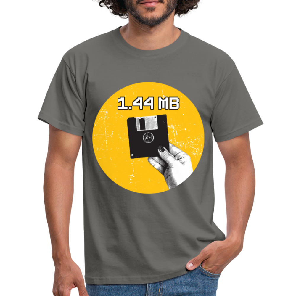 Retro Computer Diskette 1.44 MB Shirt Computer Nerd Lustiges T-Shirt - Graphit