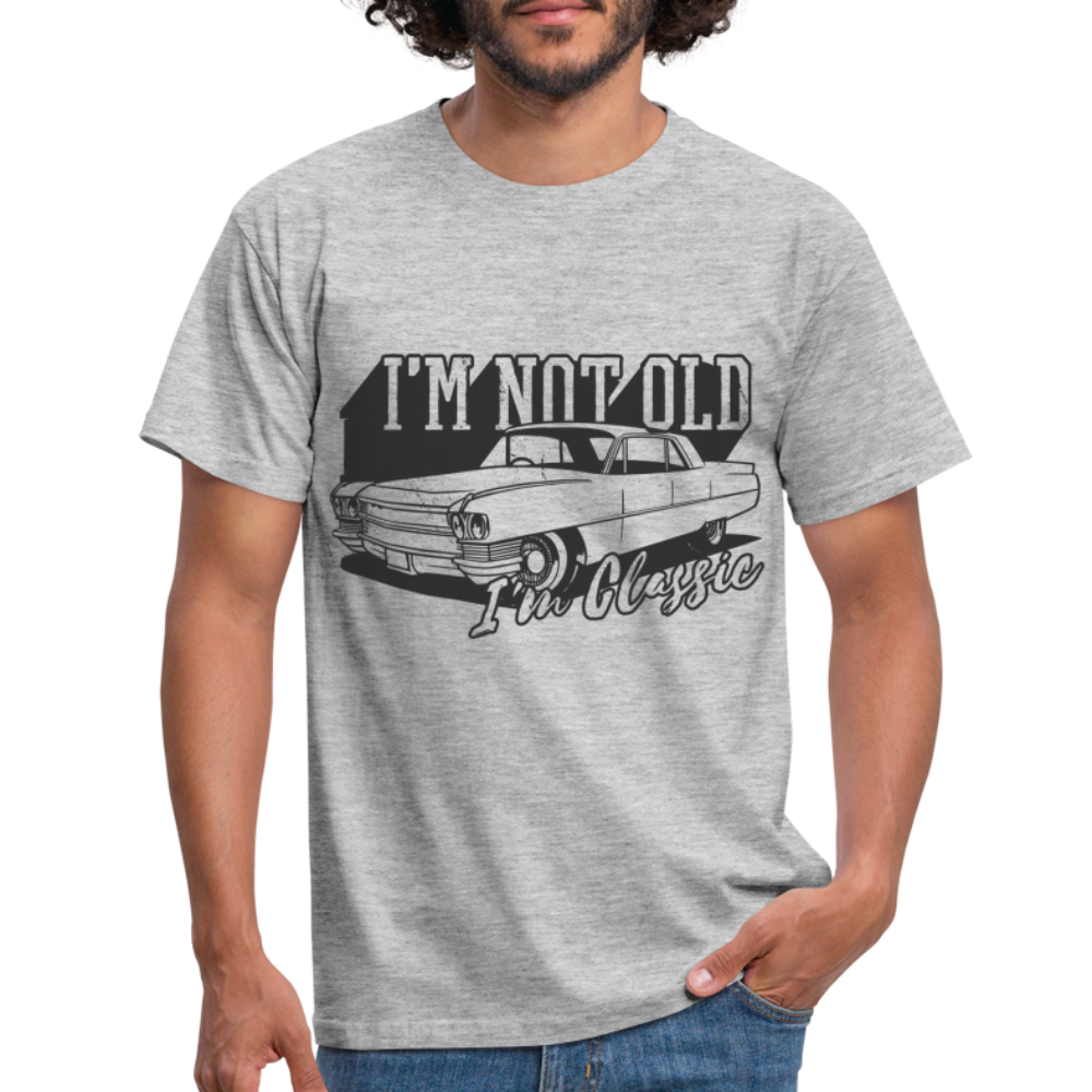 Geburtstags Shirt Klassik Auto I'n not old I'm Classic Geschenk T-Shirt - Grau meliert