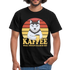 Hund Kaffee weil töten falsch ist Kaffeeliebhaber Geschenk T-Shirt - Schwarz