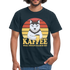 Hund Kaffee weil töten falsch ist Kaffeeliebhaber Geschenk T-Shirt - Navy