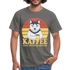 Hund Kaffee weil töten falsch ist Kaffeeliebhaber Geschenk T-Shirt - Graphit