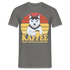 Hund Kaffee weil töten falsch ist Kaffeeliebhaber Geschenk T-Shirt - Graphit