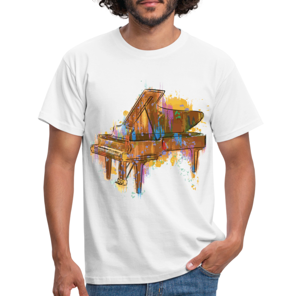 Musiker Klavier Piano Flügel Shirt Geschenk T-Shirt Für Musiker - Weiß