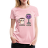 Kaffee Wein Shirt Morgens Kaffee Abends Weil Frauen Premium T-Shirt - Hellrosa