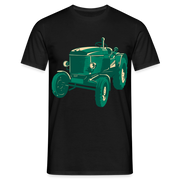 Bauer Landwirt Retro Traktor Shirt Traktor Liebhaber Geschenk T-Shirt - Schwarz