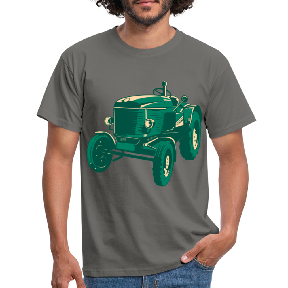 Bauer Landwirt Retro Traktor Shirt Traktor Liebhaber Geschenk T-Shirt - Graphit