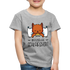 Katze Offizielles Schlafshirt Kinder Premium T-Shirt - Grau meliert