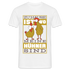 Bauer Landwirt Zu hause ist wo meine Hühner sind witziges T-Shirt - Weiß