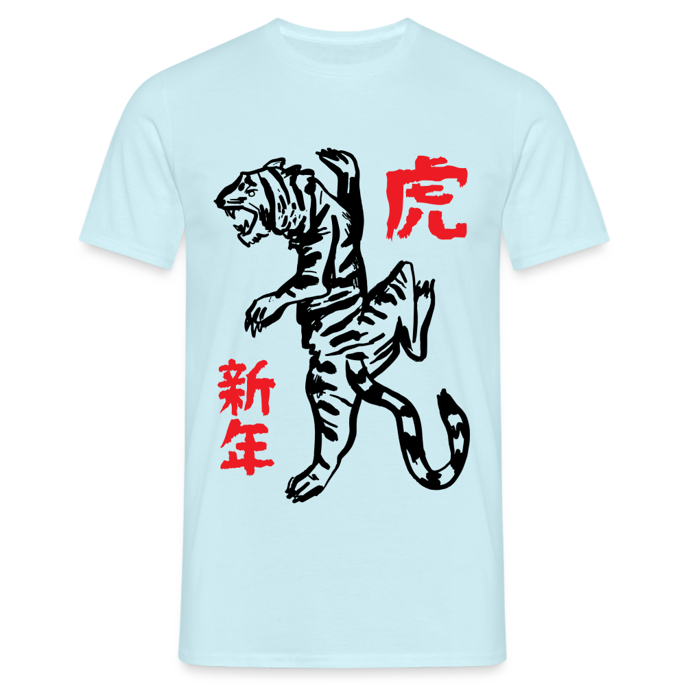 Japanischer Tiger T-Shirt - Sky