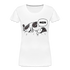 Lustige Katze Moin Frauen Premium T-Shirt - Weiß