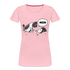 Lustige Katze Moin Frauen Premium T-Shirt - Hellrosa