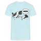 Lustige Katze Moin T-Shirt - Sky