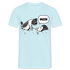 Lustige Katze Moin T-Shirt - Sky