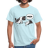 Lustige Katze Moin T-Shirt - Sky