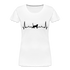 Katzen Liebhaber Shirt Katze EKG Herzschlag Frauen Premium T-Shirt - Weiß
