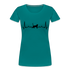Katzen Liebhaber Shirt Katze EKG Herzschlag Frauen Premium T-Shirt - Divablau