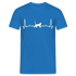 Katzen Liebhaber Shirt Katze EKG Herzschlag T-Shirt - Royalblau