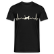 Katzen Liebhaber Shirt Katze EKG Herzschlag T-Shirt - Schwarz