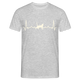 Katzen Liebhaber Shirt Katze EKG Herzschlag T-Shirt - Grau meliert